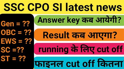 SSC CPO Cutoff 2022 SSC CPO Safe Score 2022 SSC CPO Safe Attempt