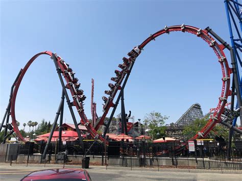 Harley Quinn Crazy Coaster Six Flags Discovery Kingdom California Usa 🇺🇸 2018 Skyline