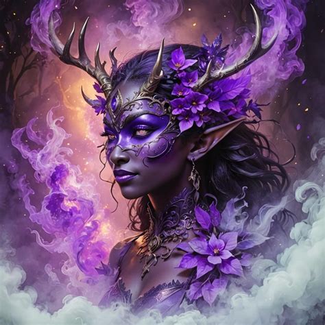 Antlered Smoke Elf 4 Ai Generated Artwork Nightcafe Creator