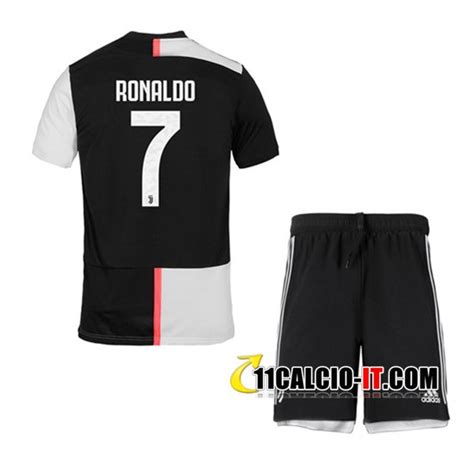 Nuove Maglia Calcio Juventus RONALDO 7 Bambino Prima 2019 20 Tailandia