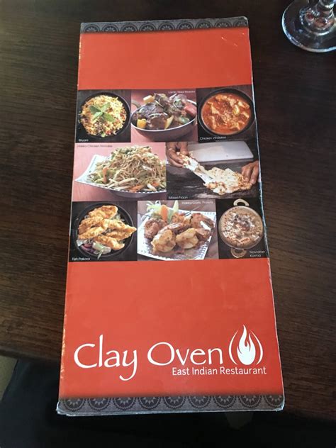 Menu At Clay Oven Restaurant Winnipeg 1 Portage Ave E 3