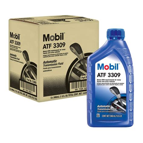 Mobil 1 ATF3309 Synthetic Automatic Transmission Fluid 6 Quarts