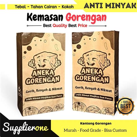 Jual Kantong Gorengan / Kemasan Gorengan / Kantong Tahu Crispy ...