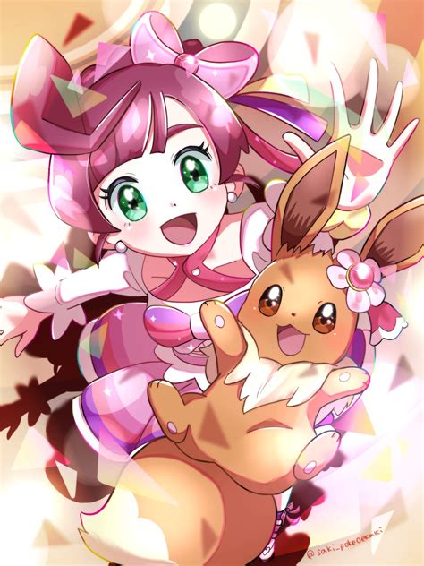 Eevee And Chloe Pokemon And 2 More Drawn By Saki Pokeoekaki Danbooru