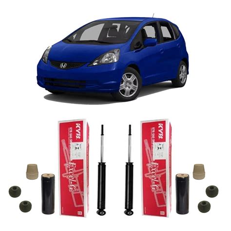 Par Amortecedores Kit Traseiro New Honda Fit 2009 2010 2011 Submarino