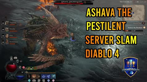 Ashava The Pestilent World Boss Diablo 4 Server Slam YouTube