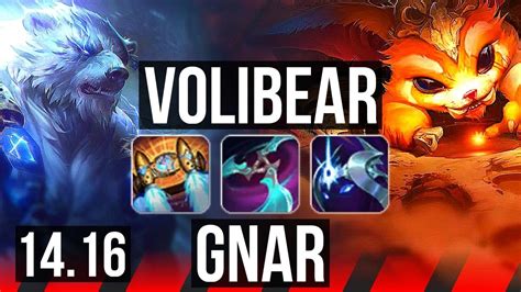 VOLIBEAR Vs GNAR TOP Rank 6 Voli 8 2 6 Godlike BR Challenger