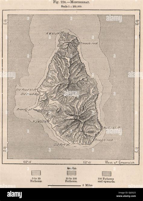 Map Of Montserrat Hi Res Stock Photography And Images Alamy