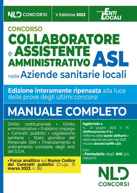 Collaboratore E Assistente Amministrativo Asl Manuale Formulario