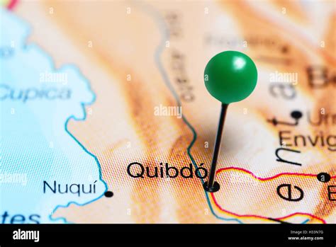 Quibdo pinned on a map of Colombia Stock Photo - Alamy