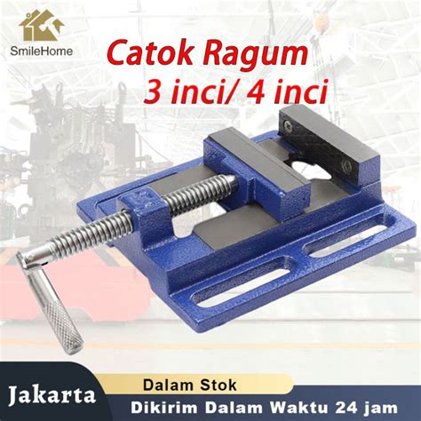 Inci Inci Catok Bor Duduk Ragum Drill Press Vise Clamp Tanggem Klem