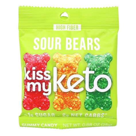 Kiss My Keto Gummy Candy Sour Bears At Natura Market