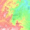 Mapa topográfico Montes Claros altitude relevo