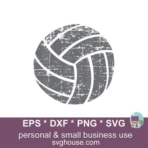 Grunge Volleyball Svg Volleyball Ball Svg Distressed Svg Etsy