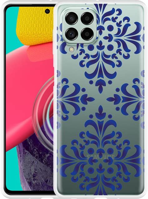 Hoesje Geschikt Voor Samsung Galaxy M53 Delfts Blauw Bol