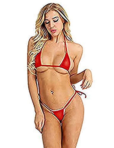 Buy Ranrann Sexy Sheer Mesh See Through Extreme Bikini Lingerie Set For