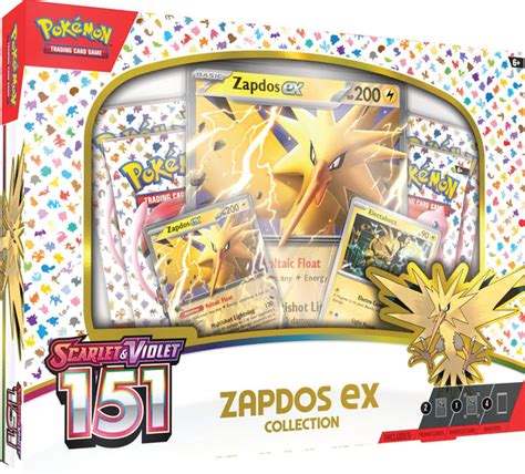 Pokemon TCG: Scarlet & Violet 3.5 - 151 Zapdos ex Collection | Gathering Games