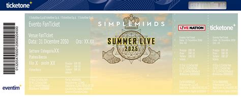 Simple Minds Taormina Biglietti Ticketone