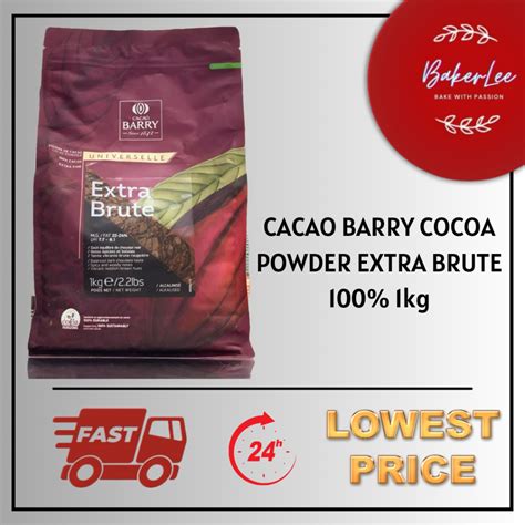 CACAO BARRY EXTRA BRUTE COCOA POWDER 可可粉 1KG PACKAGING Shopee Singapore