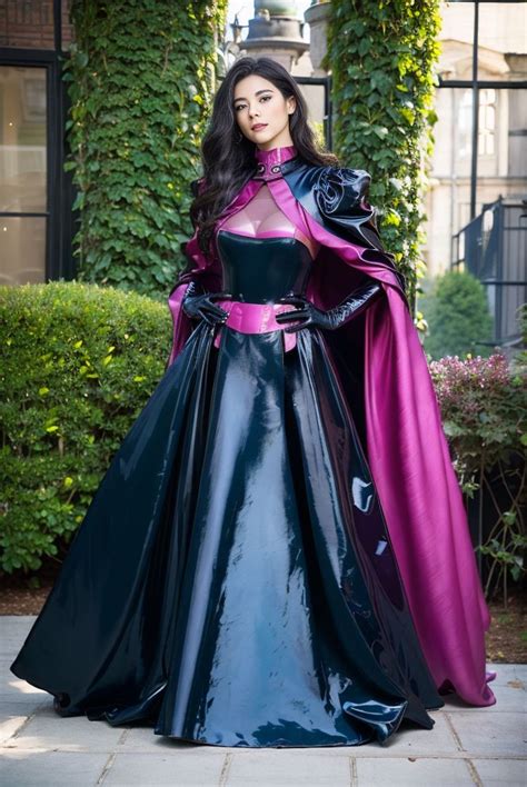 Langerie Dress Cloak Cape Satin Leather Pvc Latex ゴスロリファッション ラテックス