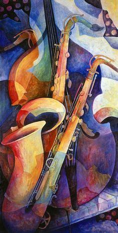 Pin by Danièle Charles donatien on TOILES Jazz art Musical art