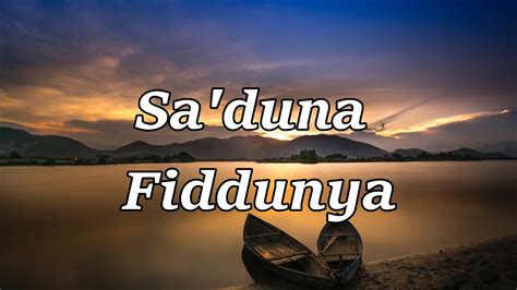 Sa Duna Fiddunya Cover Lirik By Alfina Nindiyani Youtube