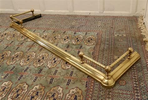 Antiques Atlas Victorian Extending Barley Twist Brass Fender