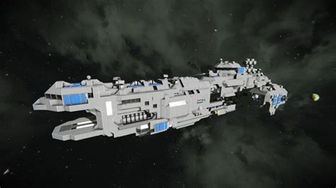 Space Engineers Unsc Corvette V Blueprint Ship Large Grid Mod