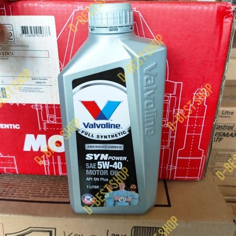 Jual Oli Mobil Bensin Valvoline Syn Power 5w 40 Api SN Plus 1 Liter