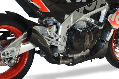 HP CORSE HYDROFORM SHORT Slip On Exhaust For Aprilla Tuono V4 1100