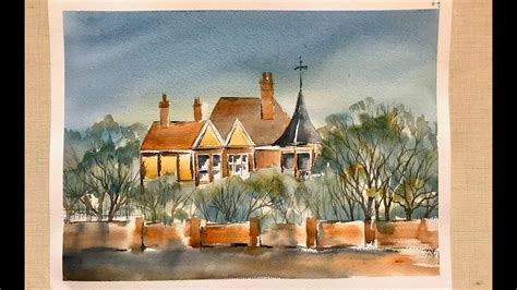 Painting A Late Victorian Town House In Watercolour Loose Watercolor