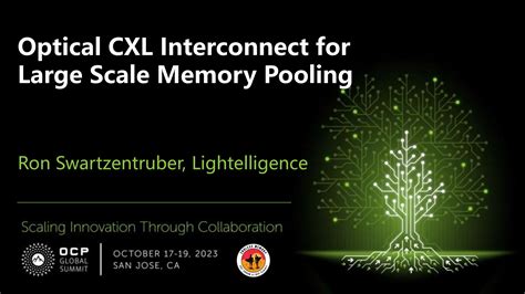 Lightelligence Optical CXL Interconnect For Large Scale Memory Pooling