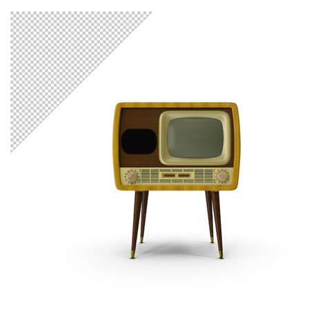 Premium PSD Retro Television Png