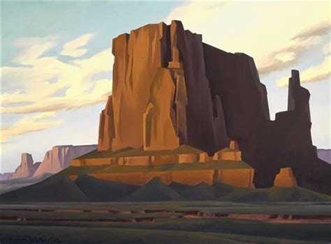 Ed Mell Late Light Monument Valley Oil On Canvas Monument Valley