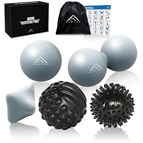 Massage Ball Kit For Myofascial Trigger Point Release 5 In1 Premium