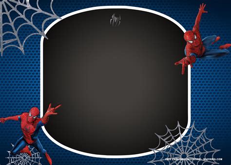 spiderman birthday invitations 1