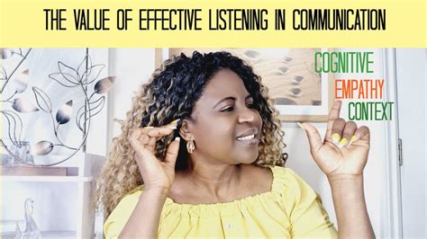 The Value Of Effective Listening In Communication Cognitive