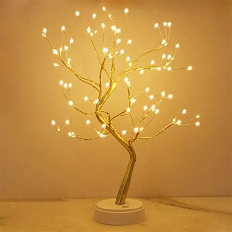 Arbre Lumineux Led Blanc Chaud Aspect Bouleau Avec Minuterie