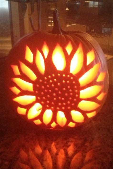 20+ Sunflower Pumpkin Carving Pattern