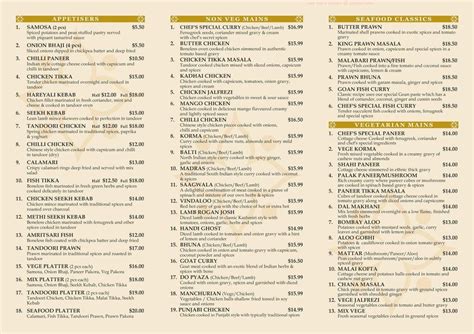 Online Menu of The Cumin Restaurant, Thames, New Zealand, 3500 - Zmenu