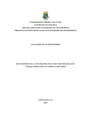 Fillable Online Development Of A Non Destructive Test For Viscoelastic