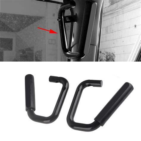 Aluminum Front Grab Handles For 2007 2017 Jeep Wrangler JK Grab Bar 4