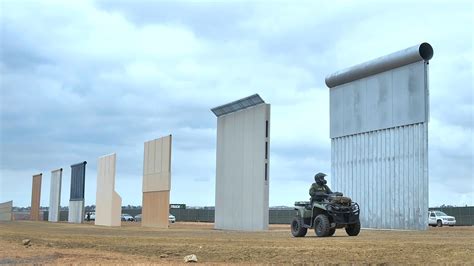 Donald Trump Tests Eight 30ft High Walls For Border With Mexico Us