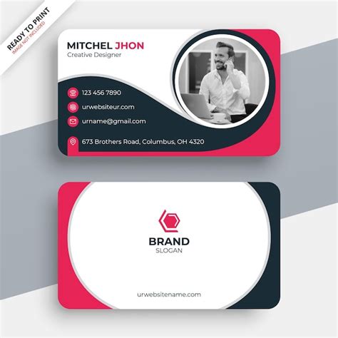 Premium Vector | Professional business card design template