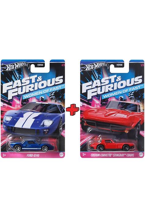 HOT WHEELS li Set Fast And Furious Hızlı ve Öfkeli Ford Corvette