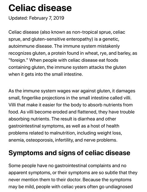 Celiac Disease Harvard Health Celiac Disease Updated February 7 2019 Celiac Disease Also