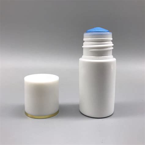 Stock Plastic White Hdpe 25ml Plastic Sponge Applicator Top Bottle