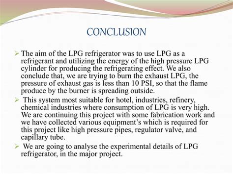 Lpg Refrigerator PPT