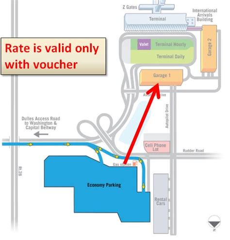 Dulles Airport Parking Map