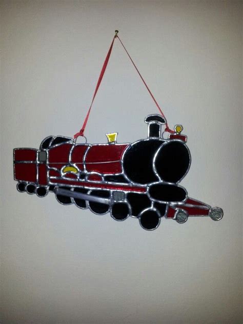 Stained Glass Harry Potter Train Designed By Glass Ts Garioch Stained Glass Crafts Stained